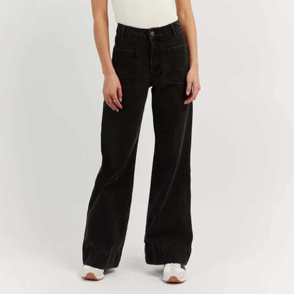 DISSH Peri Washed Black Denim Jeans Size US 2 / AU 6​​​​​